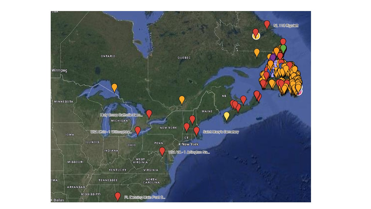 The Trail of the Caribou Research Group - OURs - Map 1